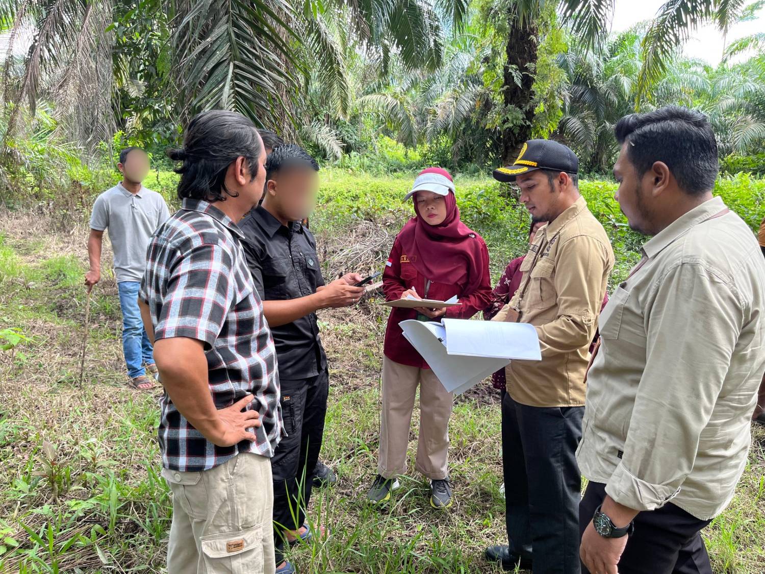 Mahkamah Syar’iyah Singkil Gelar Konstatering Di Desa Kampung Baru Dibawah Pengamanan Ketat Polres