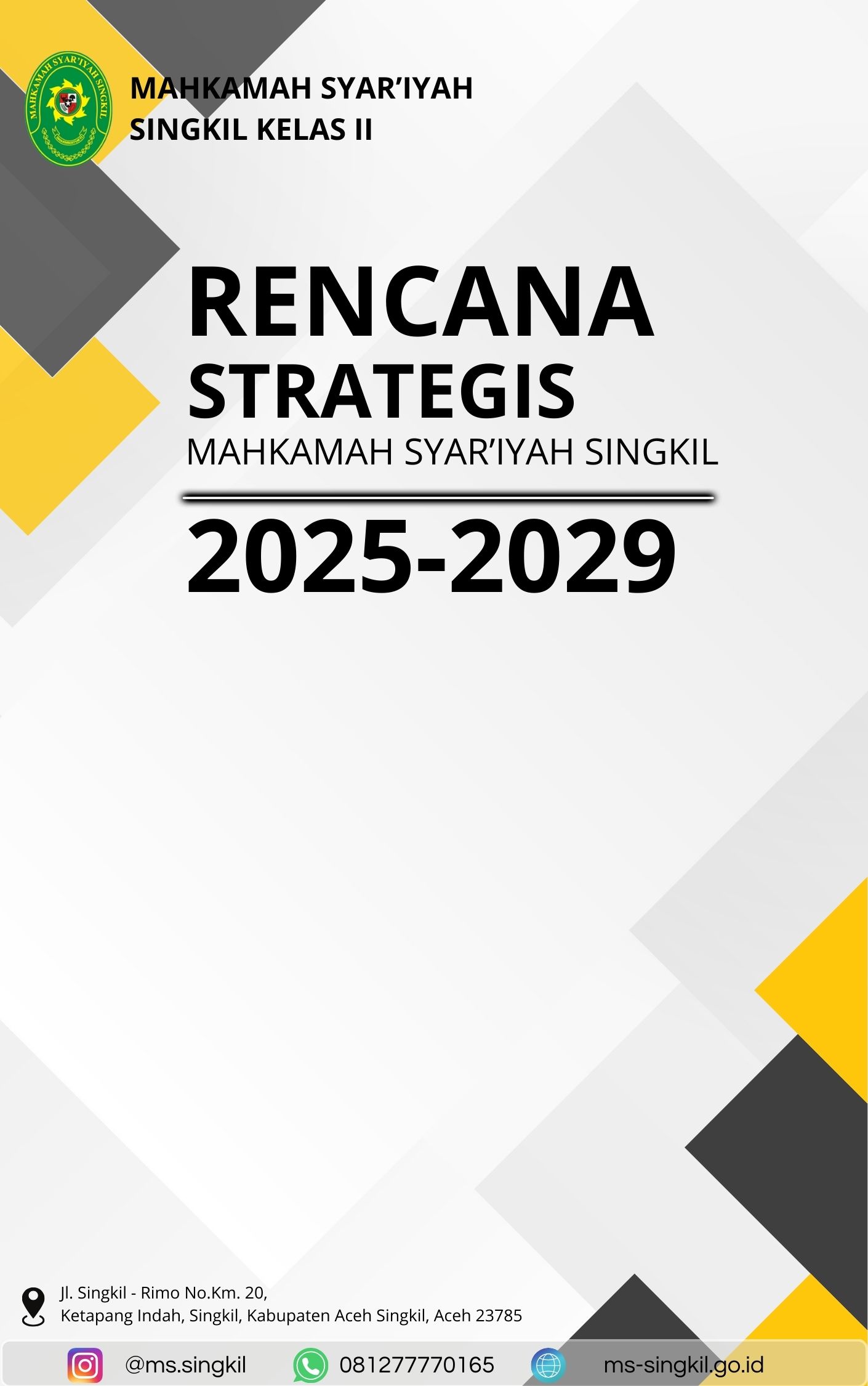 rencana strategis tercakup